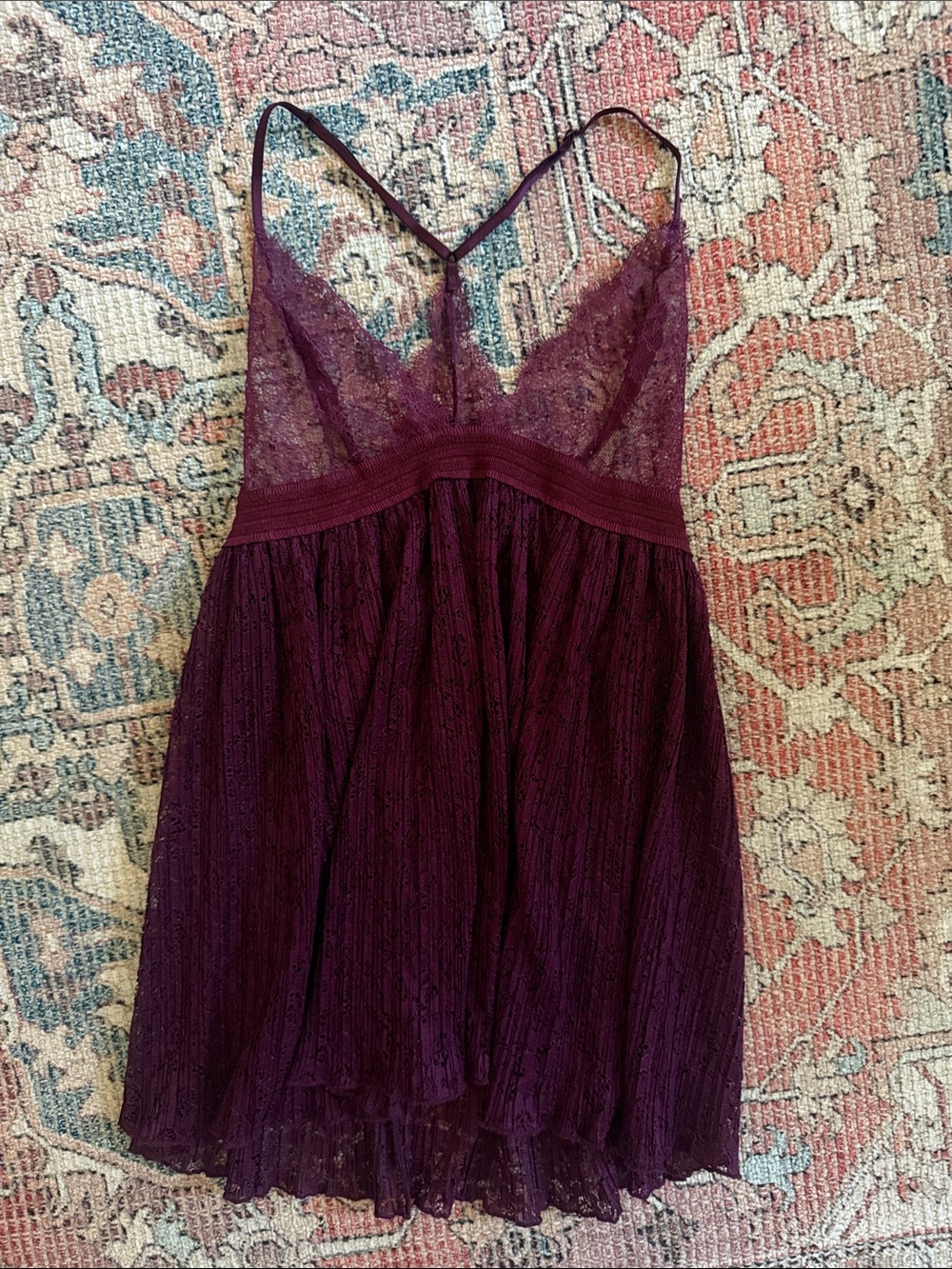 Victoria's Secret Plum Lace Chemise